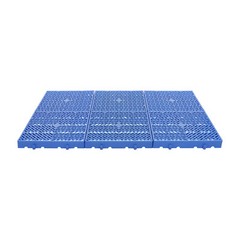 6 Pcs Blue Plastic Grid Trays Moisture Resistant Pad For Goods/Plants 40*40*5 cm