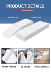 FanFold 4”x 6”Direct Thermal Shipping Labels , 500 Labels per Stack