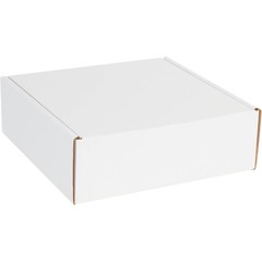 Box USA 12″ Deluxe Shipping Boxes 12″L x 12″W x 4″H, 50-Pack – White Box Mail…