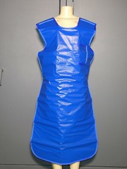 X-Ray Front Protection Apron Size Adult Unisex Large Tie Closure Blue