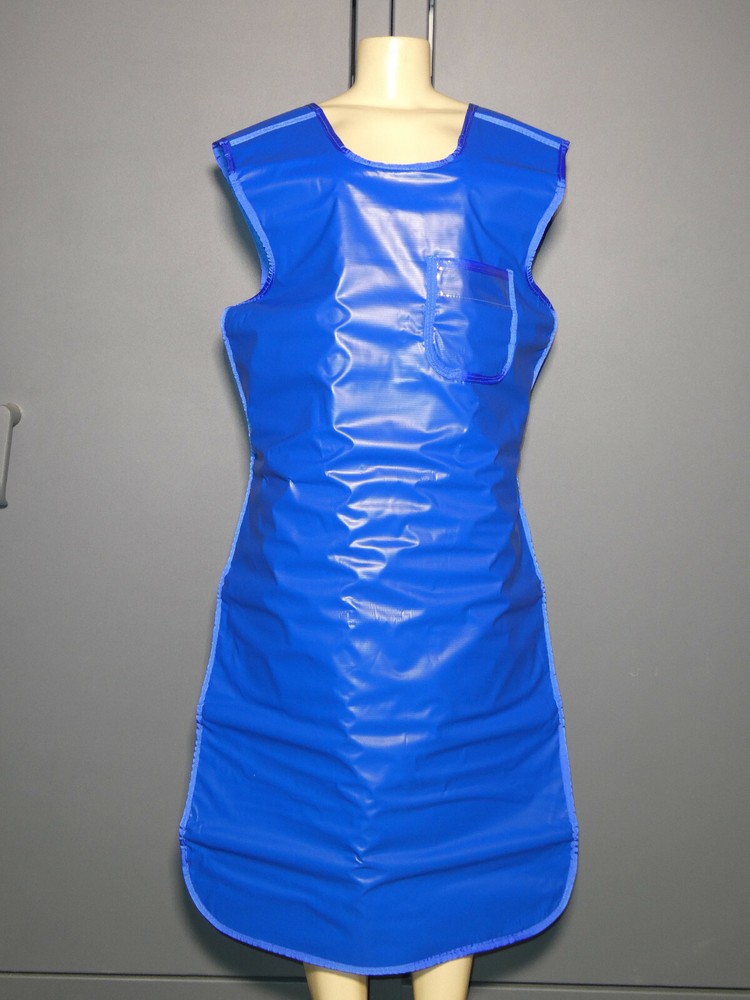 X-Ray Front Protection Apron Size Adult Unisex Large Tie Closure Blue 40 x 24