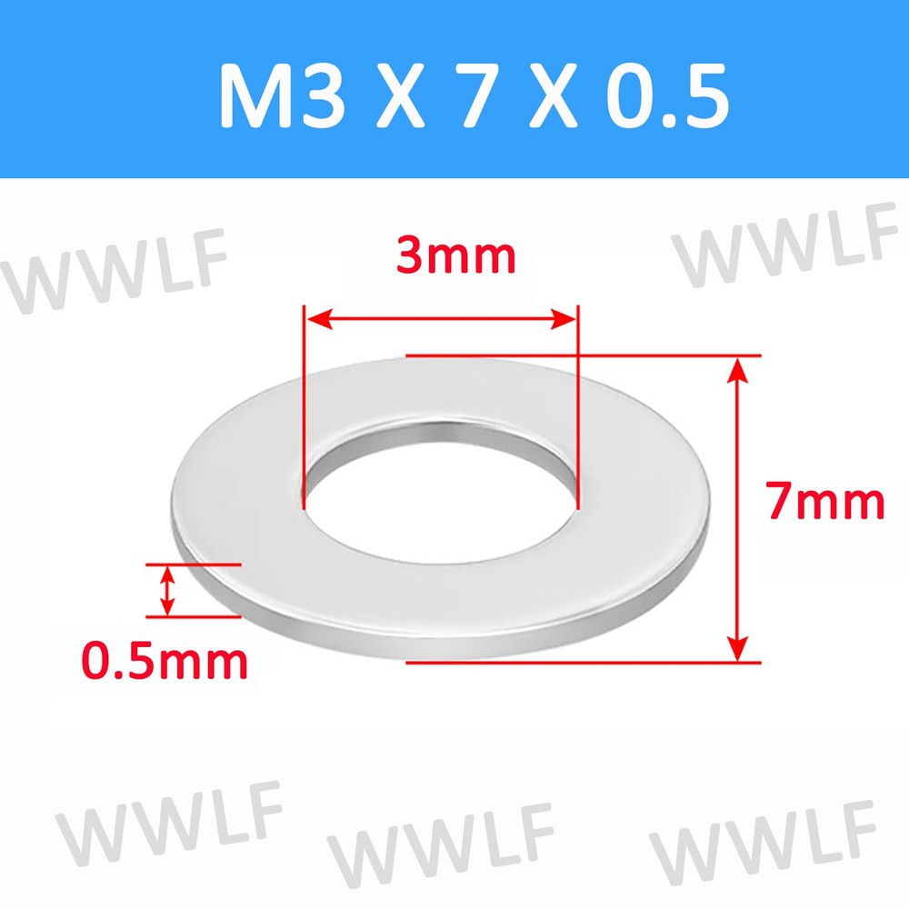 1060 Aluminum Flat Washers Sealing Gasket Crush Washer Metric M3 M4 M5 M6 M8-M30