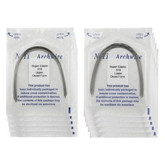 100Pcs Dental Orthodontic Arch Wire Super Elastic NiTi Round Ovoid Form 012-020