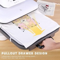 HTVRONT 15″x15″ Auto Heat Press Machine Sublimation Printer Transfer HTV Vinyl