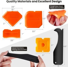 3 in 1 Silicone Caulking Tools 12 Pack Caulk Remover Finishing Kit Bathroom