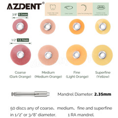 Dental Superfine Fine Medium Coarse Composite Finishing & Polishing 50Discs/Pack