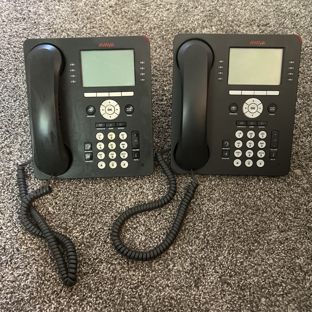 Lot Of 2: Avaya 9608 Business IP Phones Office Desk Phone Corporate Multiline