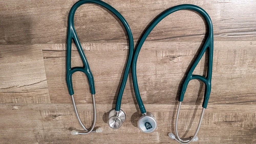 2 MDF Instruments 797 ProCardial Classic Cardiology Stethoscopes – Teal Green