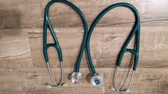 2 MDF Instruments 797 ProCardial Classic Cardiology Stethoscopes – Teal Green
