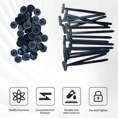 100*Nylon Universal Cable Tie Buckle Self-Locking Nylon Zip Ties Holder NEW🌟