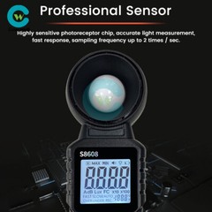 Handheld Digital Light Lux Meter Illuminometer Luminometer Photometer 200000Lux