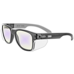 Y50 Safety Glasses for Construction | Black Frame — 2 Pairs, Clear Lens – 2.0 Bi