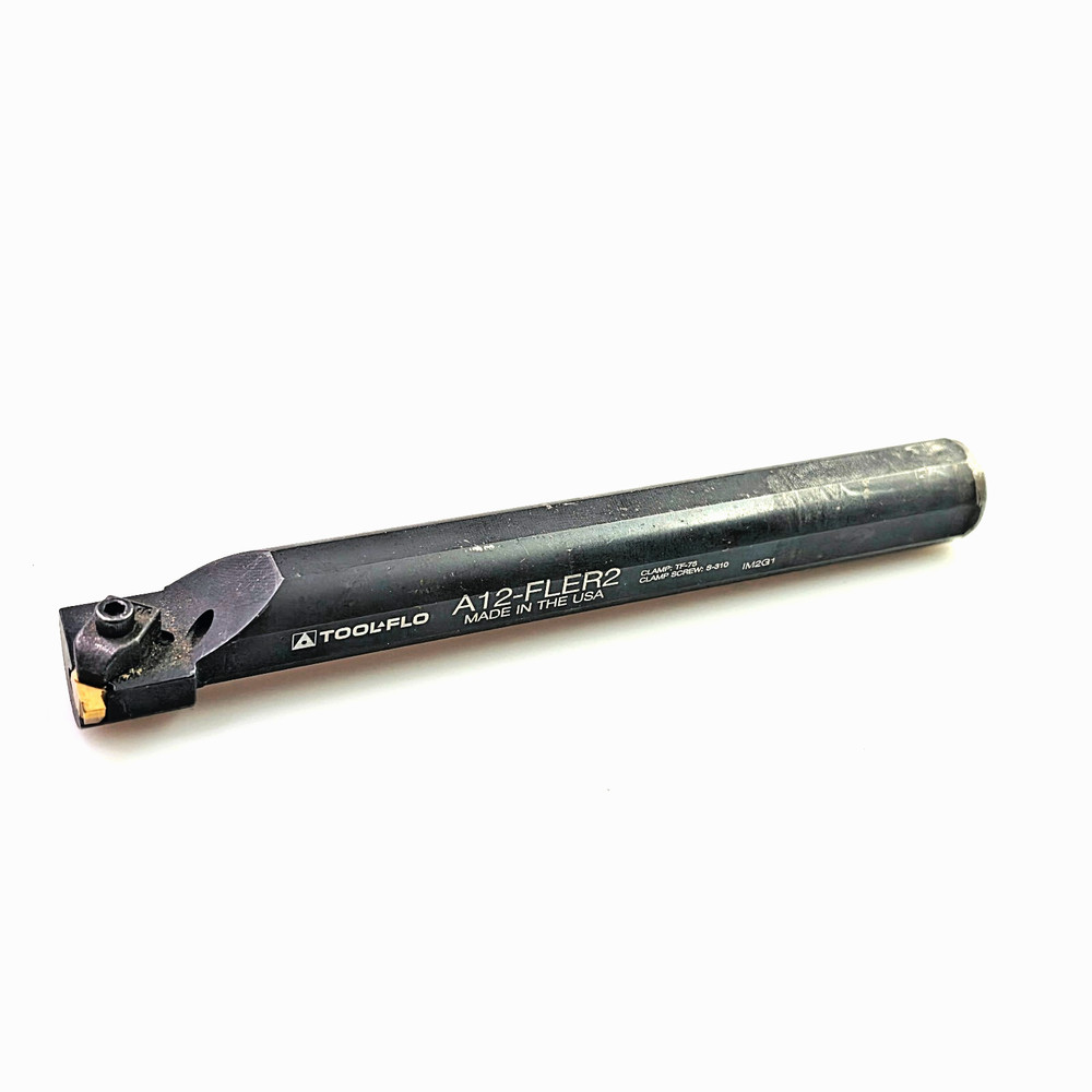 Tool-Flo A12-FLER2 Indexable Threading Boring Bar 3/4″ Shank 6.25″ OAL 1-1/8 Min