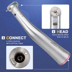 Dental 1:5 Electric Fiber Optic Contra Angle Handpiece Increasing USA