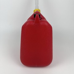 Rare Wedco 2.5 Gallon W220 Red Plastic Gas Can W/ Built-in Sight Glass New Spout