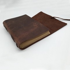Genuine Leather Journal Notebook – 240 Lined Pages 5 x 7 in Rustic Brown