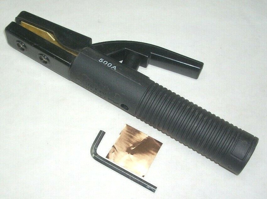 Forney 500 Amp Stick Welding Electrode Holder Brass Jaw Ergonomic Handle Stinger