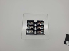 Mersen 30313R Fuse Block 30A 600V 3-Pole for Midget Fuses w/ Reinforced Clips