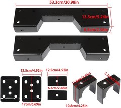 6 Inch Rear Axle C-Notch Rear Support & Drop Flip Kit Replacement for Chevy Silv