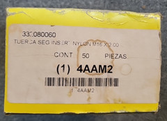 M16-2.0 Stainless Nylon Insert Lock Stop Nuts 50 count