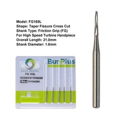 Wave Dental Surgical Burs Carbide FG SURG 25mm High Speed FG Round Taper Pear