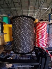 1/4 x 1200 ft. Polyester Equestrian Electric Rope Fence Spool. Black.Made in USA