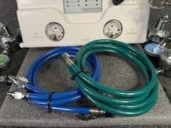 Accutron Guardian II Dental Nitrous Gas Manifold W/ Wall Alarm Tank Gauges Hoses