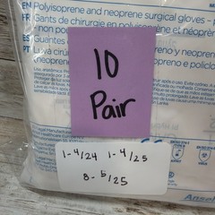 Gammex PI Hybrid Surgical Gloves Sterile Ansell *10 Pair* Size: 7.5 *See Dates*
