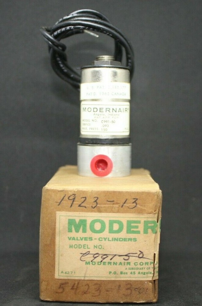 Modernair Pneumatic Direct Acting Solenoid C991-50 1923-13 5423-13-01 NOS