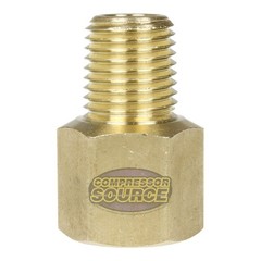 1/4″ x 1/4″ Female NPTF x Male NPTF Solid Brass Extension Adapter Pipe Fitting