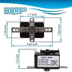 HQRP Enclosed General Purpose Fan Relay for Emerson # 90-380 Replacement