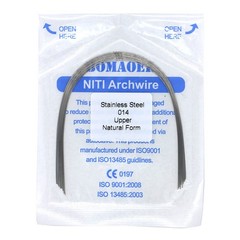 100×Dental Orthodontic Stainless Steel Arch Wire Round Nature Form 014 Upper