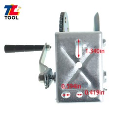 High Carbon Steel 1100lbs Hand Winch Crank Cable Gear Winch Without Wire