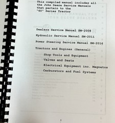 Service Manual Parts Catalog Set for John Deere 620 630 Series Tractors Repair
