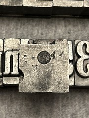Letterpress Printing Block Mixed Lot Letters, Numbers, Symbols, BB & S Chicago