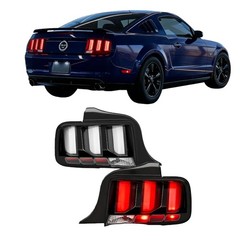 Rear Brake Signal Lamp LED Clear Tail Lights Assembly 2005-2009 Pair
