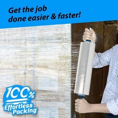 900 FT Clear Plastic Stretch Wrap – Heavy Duty 15″ Rolls with Convenient Holder