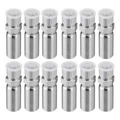 12PCS Hydraulic Hose End Fitting 1/4″ Hose x 3/8″ NPTF Male w/ Protection Cover