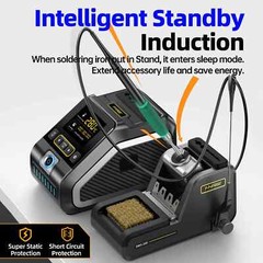 FNIRSI DWS-200 Smart Soldering Iron Kit 200W Electronics Welding Tools 100℃-450℃