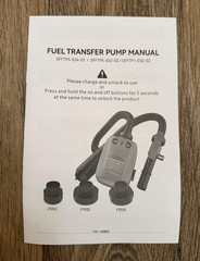 SoakSea Battery Powered Fuel Transfer Pump USB Rechargeable Auto Stop NOB 3.2GPM