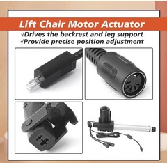 Lift Chair Motor Linear Actuator HJA58 GM1450-LM 212mm 2-Pin 6000N/4000N