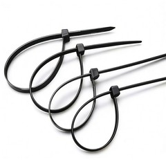 Zip Cable Ties Assorted Sizes(4”+6”+8”+12”) Heavy Duty Nylon Black UV Resistant