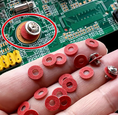 Metric M2 M2.5 M3 M3.5 M4 M5 M6 M8 Red fiber flat washers Insulation