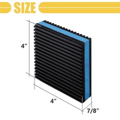 4 Pack Rubber Anti Vibration Pads,4 x 4 x 7/8 inches Heavy Duty EVA Isolation…