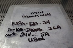 Mean Well EDR-120-24 Power Supply In: 100-240VAC 2.6A Out: 24V 5A Used Warranty