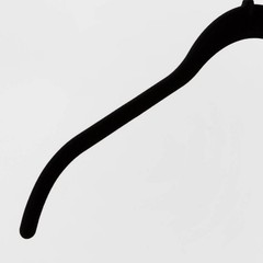 10ct Shirt Flocked Hangers – Black: Velvet Clothes Hangers, Plastic & Felt