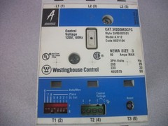WESTINGHOUSE SIZE 3 MOTOR STARTER W200M3CFC 90AMP 120VCOIL 3PH 600V 50HP