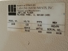 Lab-Line 3608 Vacuum Oven 120V 600W analog temp control, chamber gauge as shown