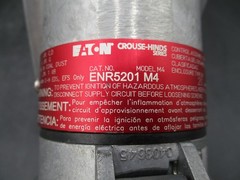 CROUSE HINDS ENRC21201-M4 20A EXPLOSION PROOF RECEPTACLE 125V *SAME DAY SHIP