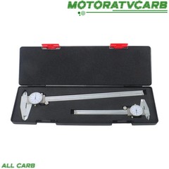 ALL-CARB 6″ & 12″ Precision Dial Caliper Combo .001″ Anti-Shock Stainless Steel